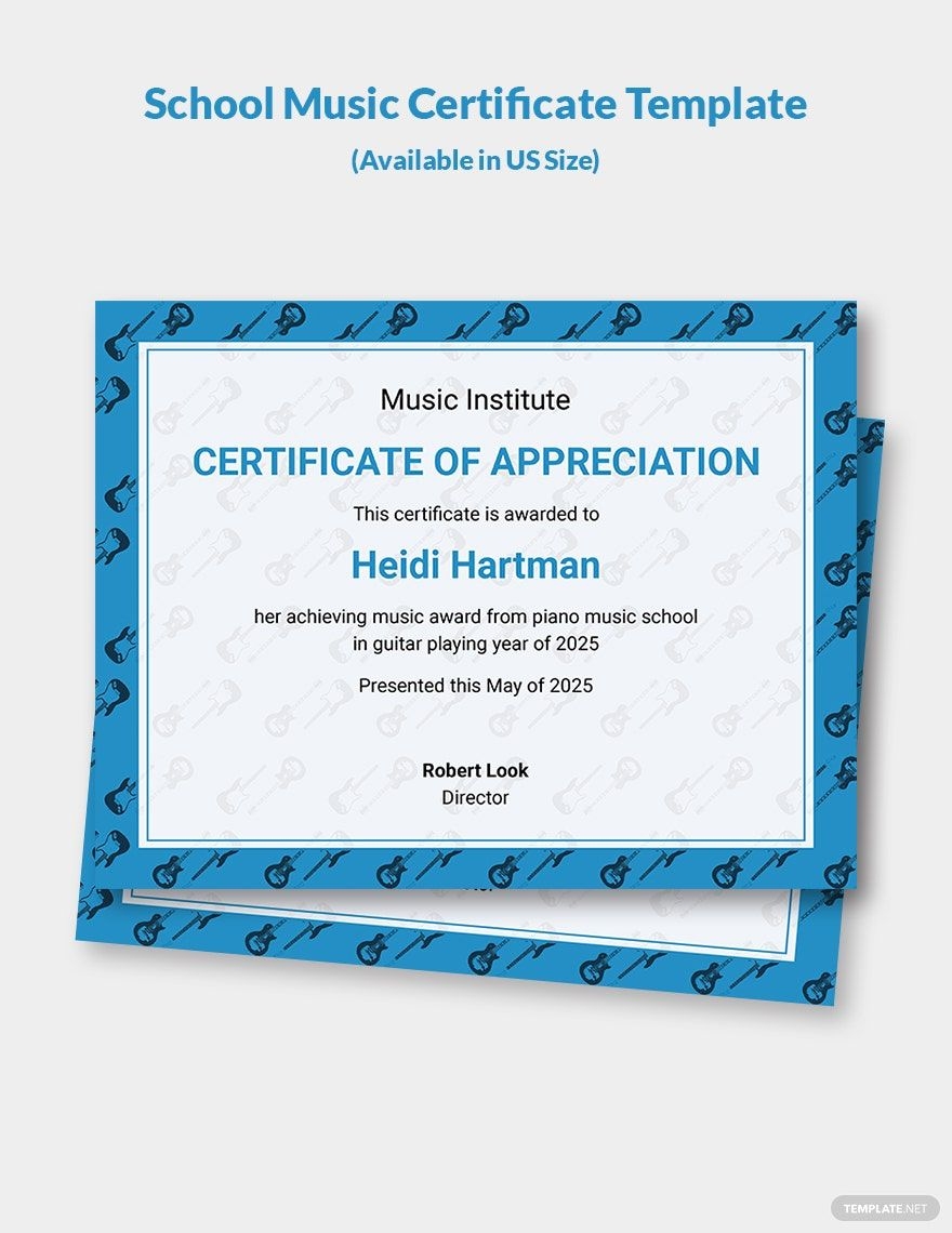 free printable music certificates for students