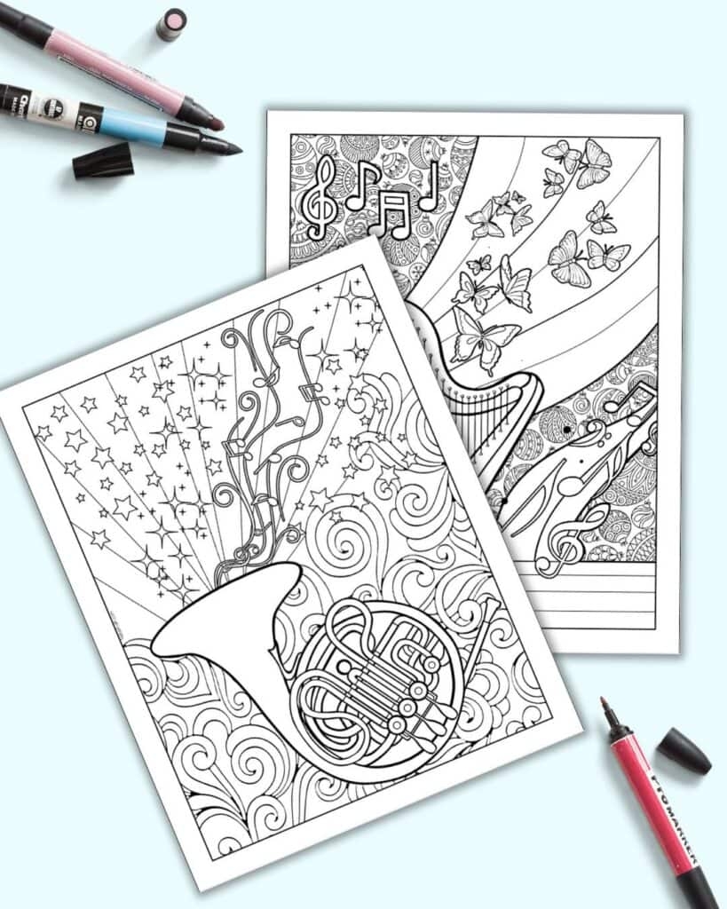 Free Printable Music Coloring Pages The Artisan Life