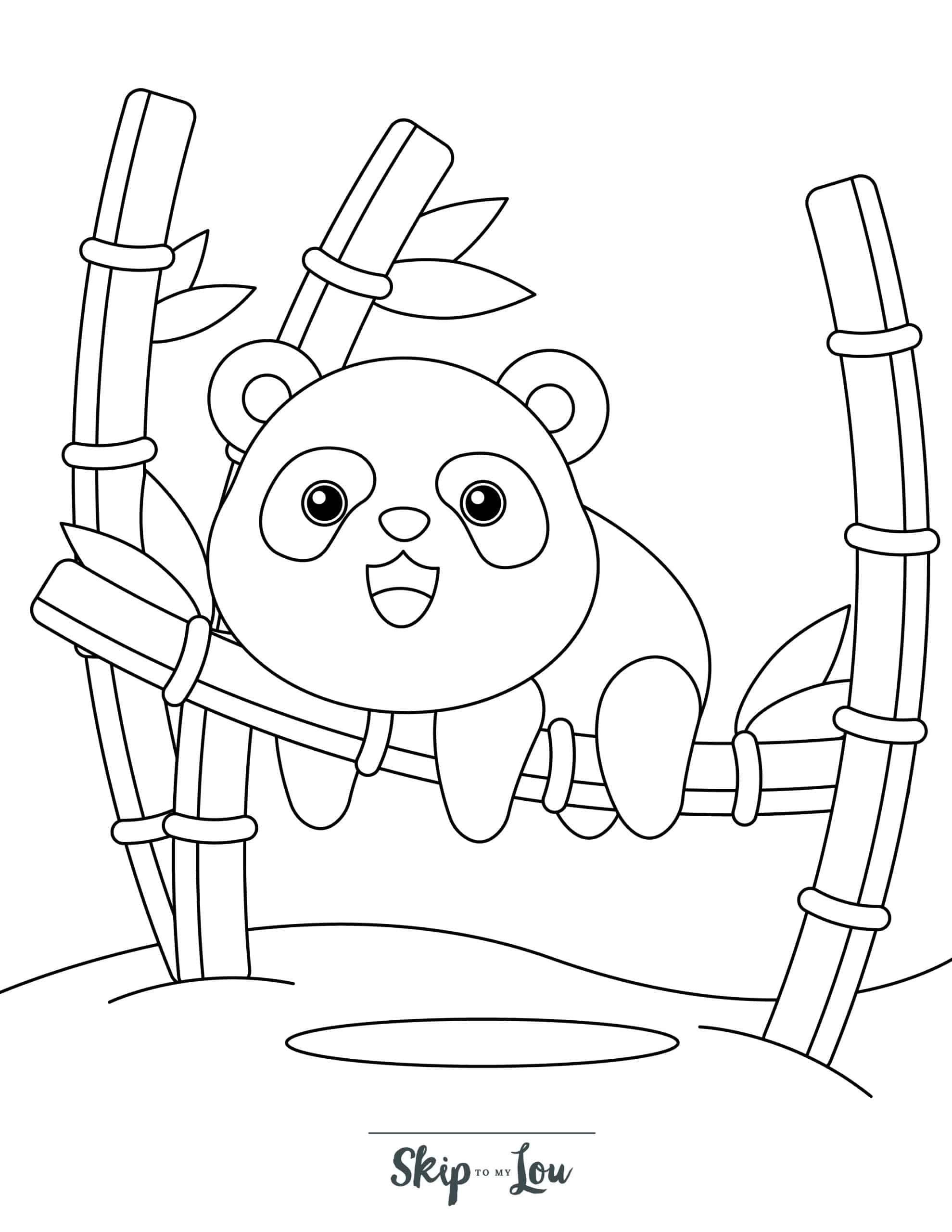 panda coloring pages printable