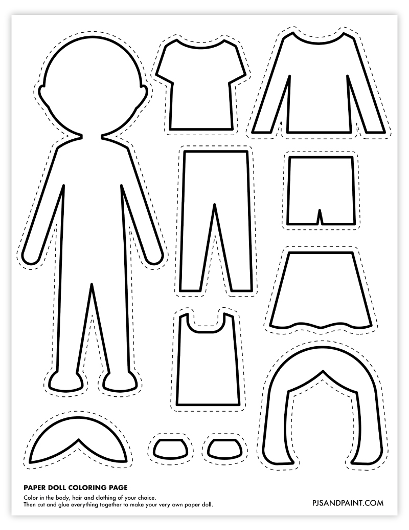 Free Printable Paper Dolls To Color Discount