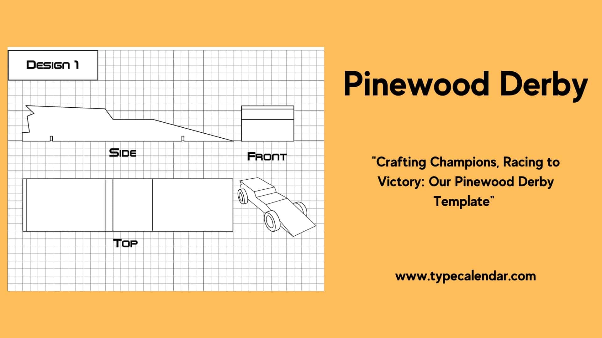 Free Printable Pinewood Derby Templates PDF Fastest Speed Card