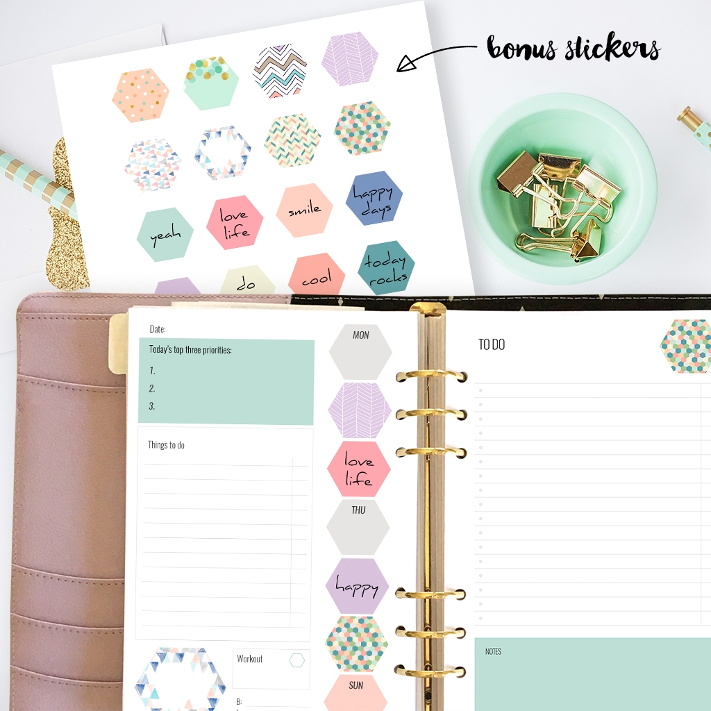 Free Printable Planner Inserts For Large Planners Plus Bonus 