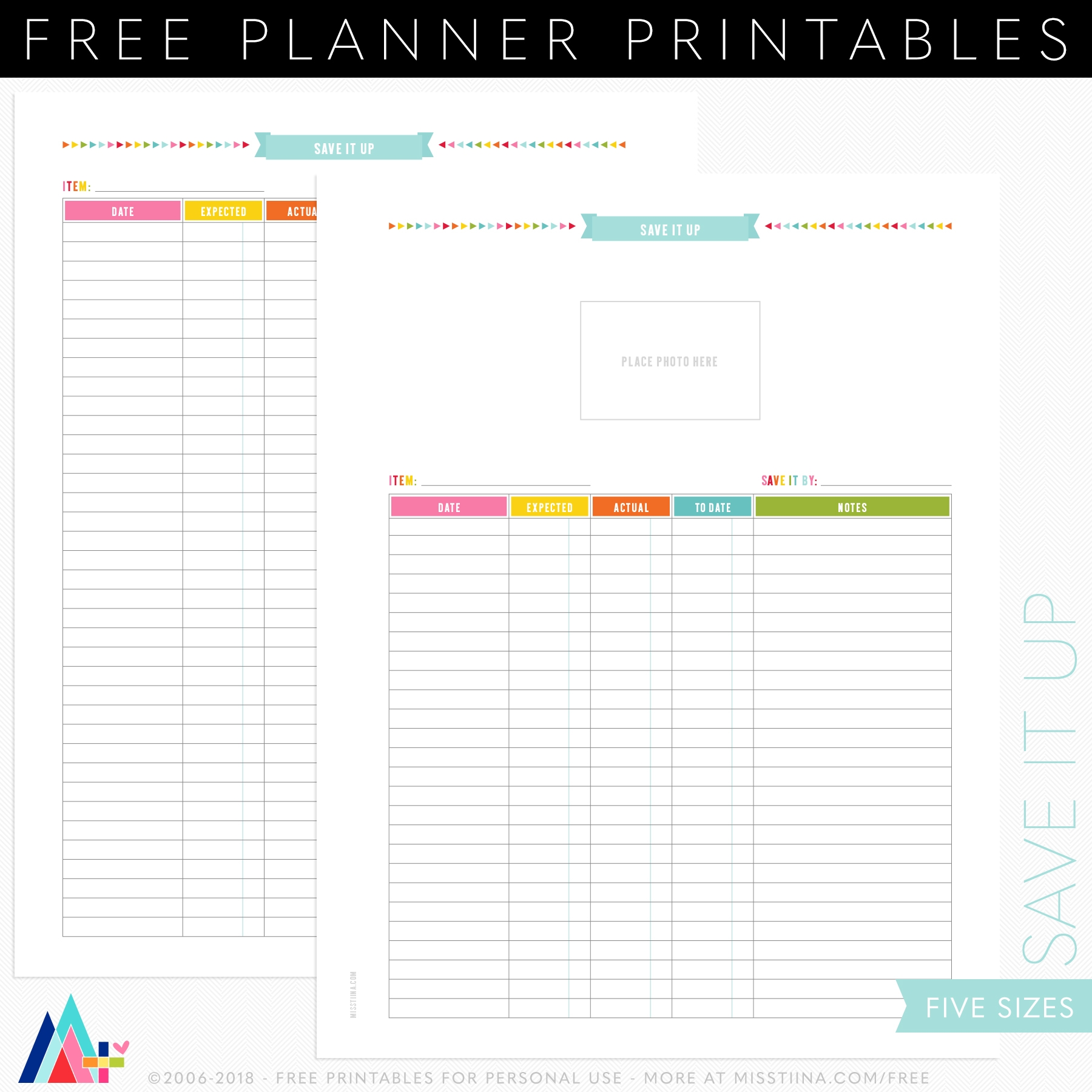 FREE PRINTABLE PLANNER PAGES Miss Tiina Tina Raparanta