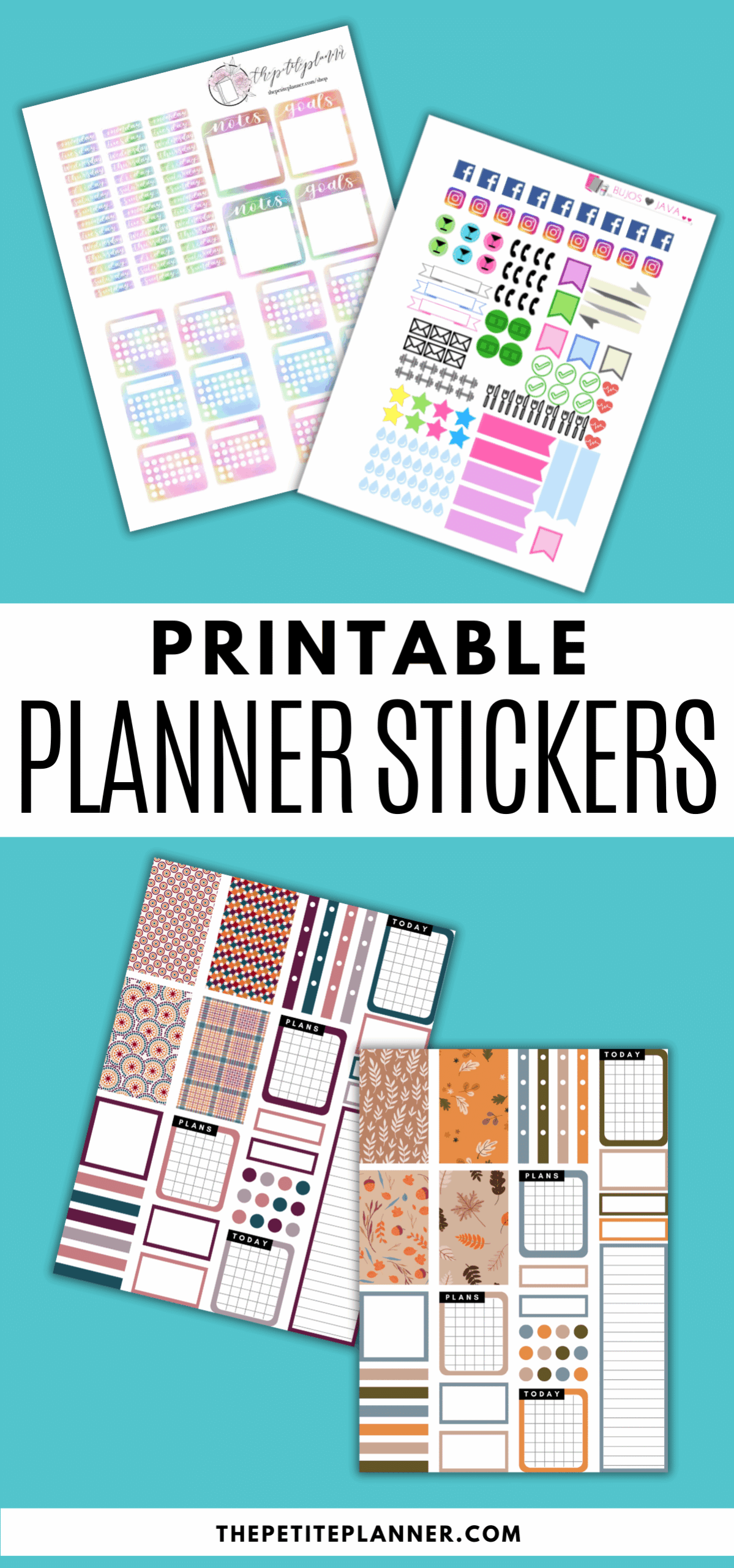 FREE Printable Planner Stickers Learn How To Print U0026 Cut 