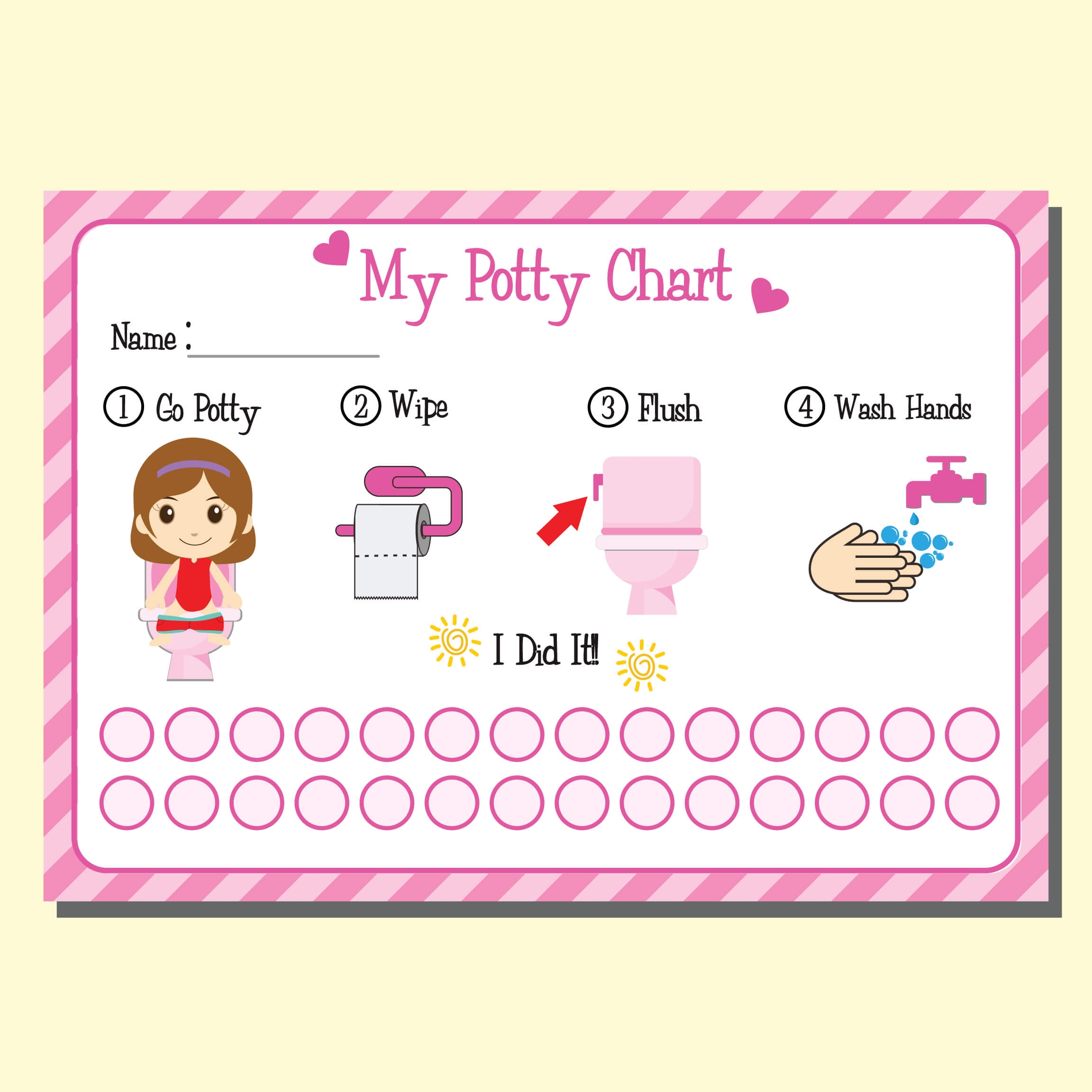 potty training chart printable