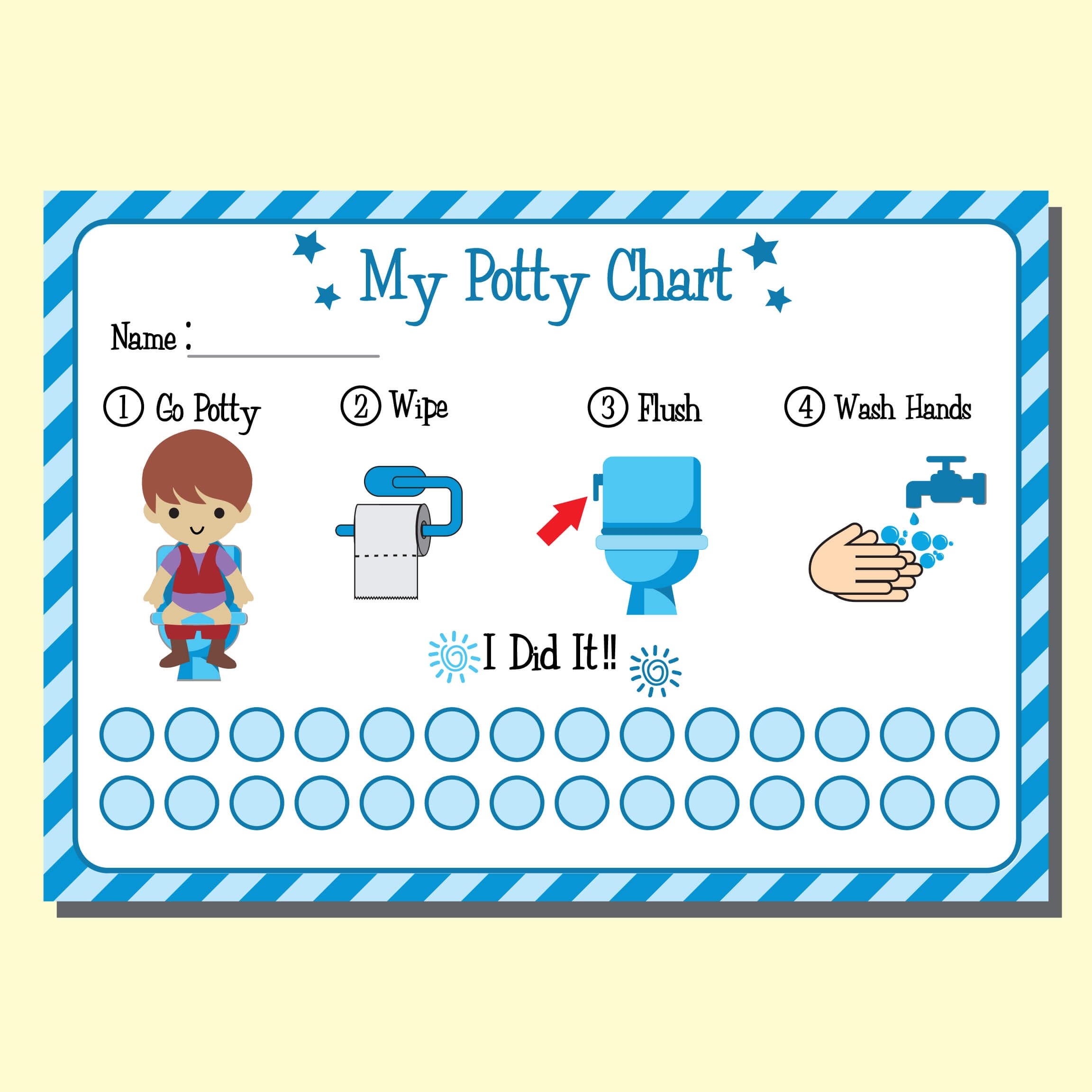 free printable potty charts