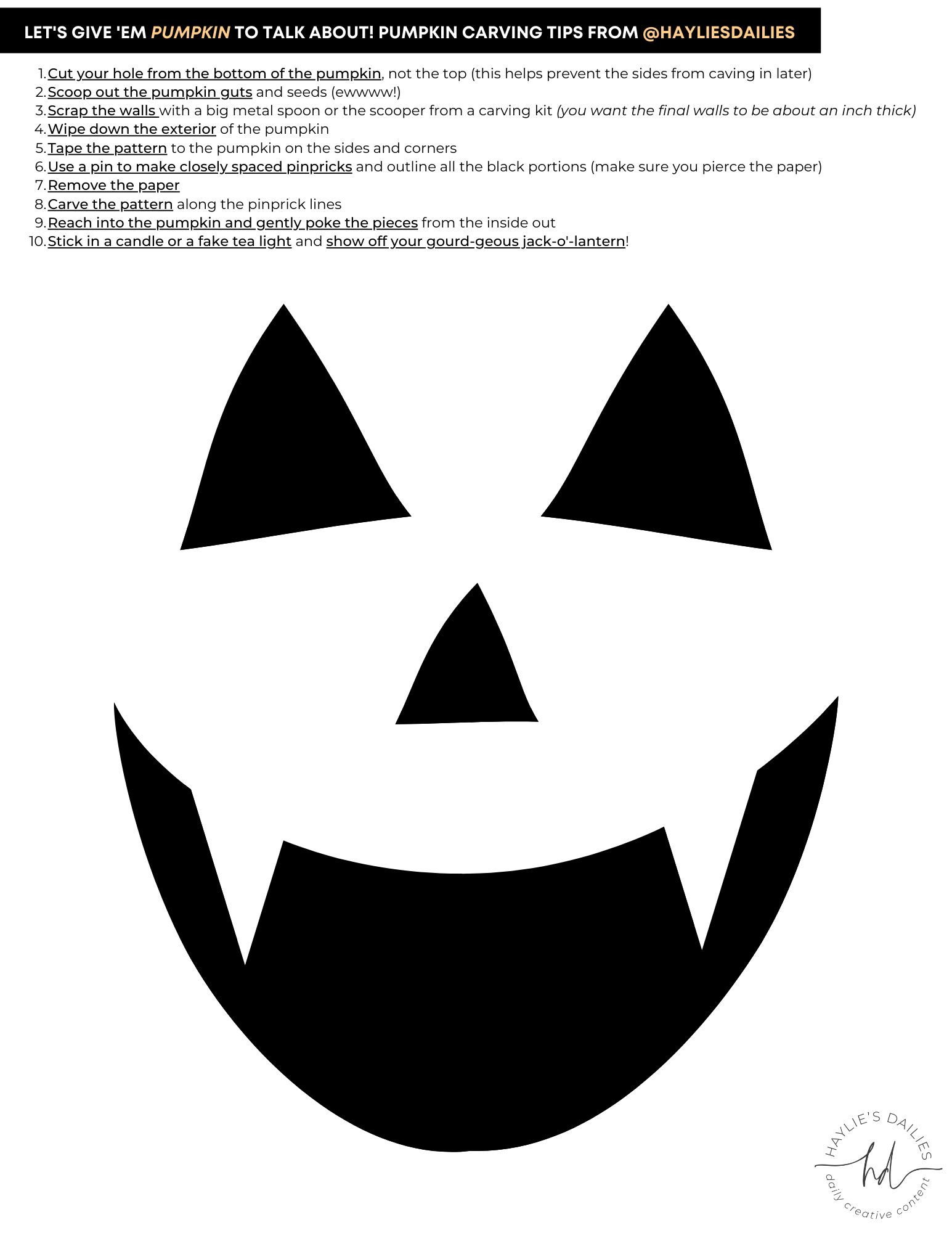 pumpkin carving designs free printable