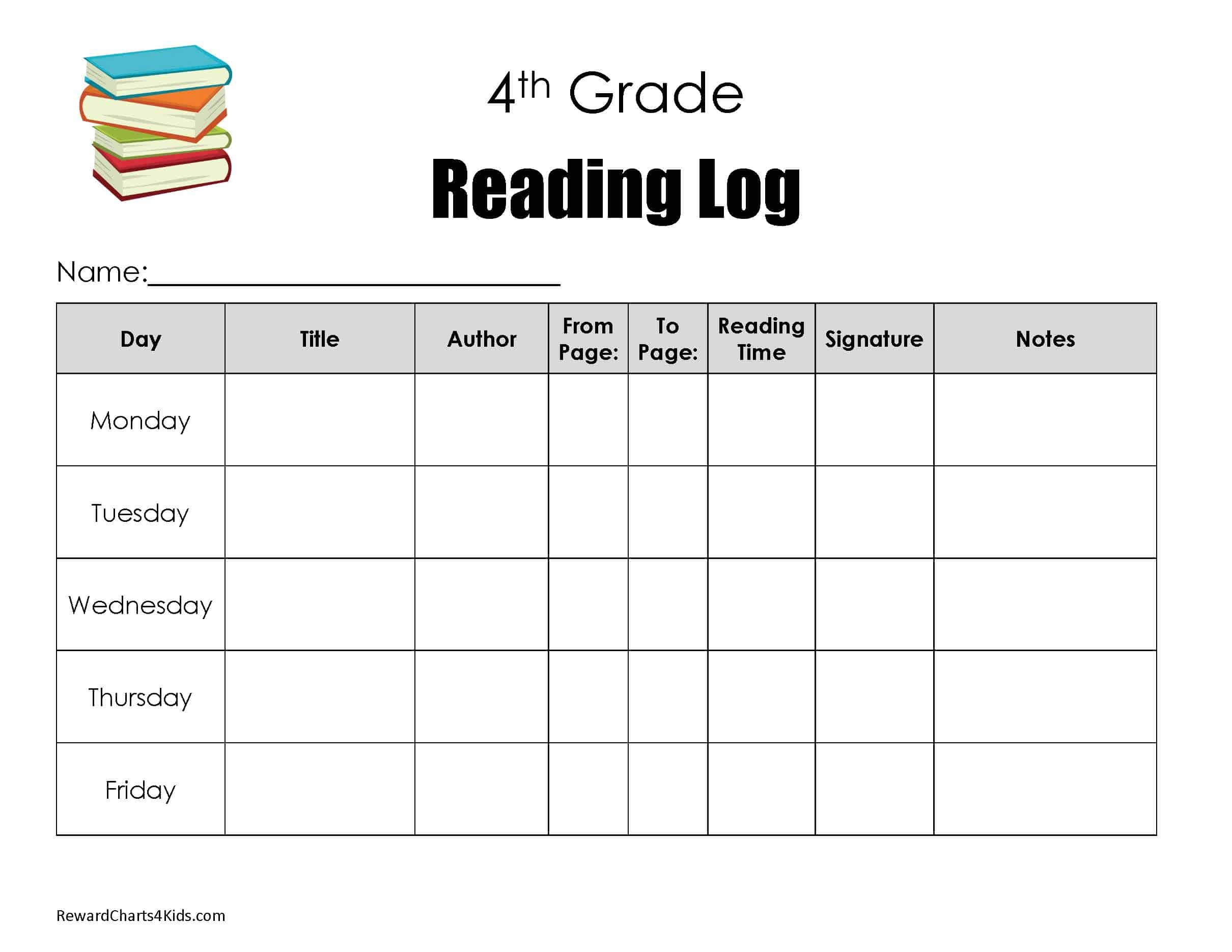 Free Printable Reading Chart Templates Many Designs Available Free Printable Reading Chart Templates Many Designs Available