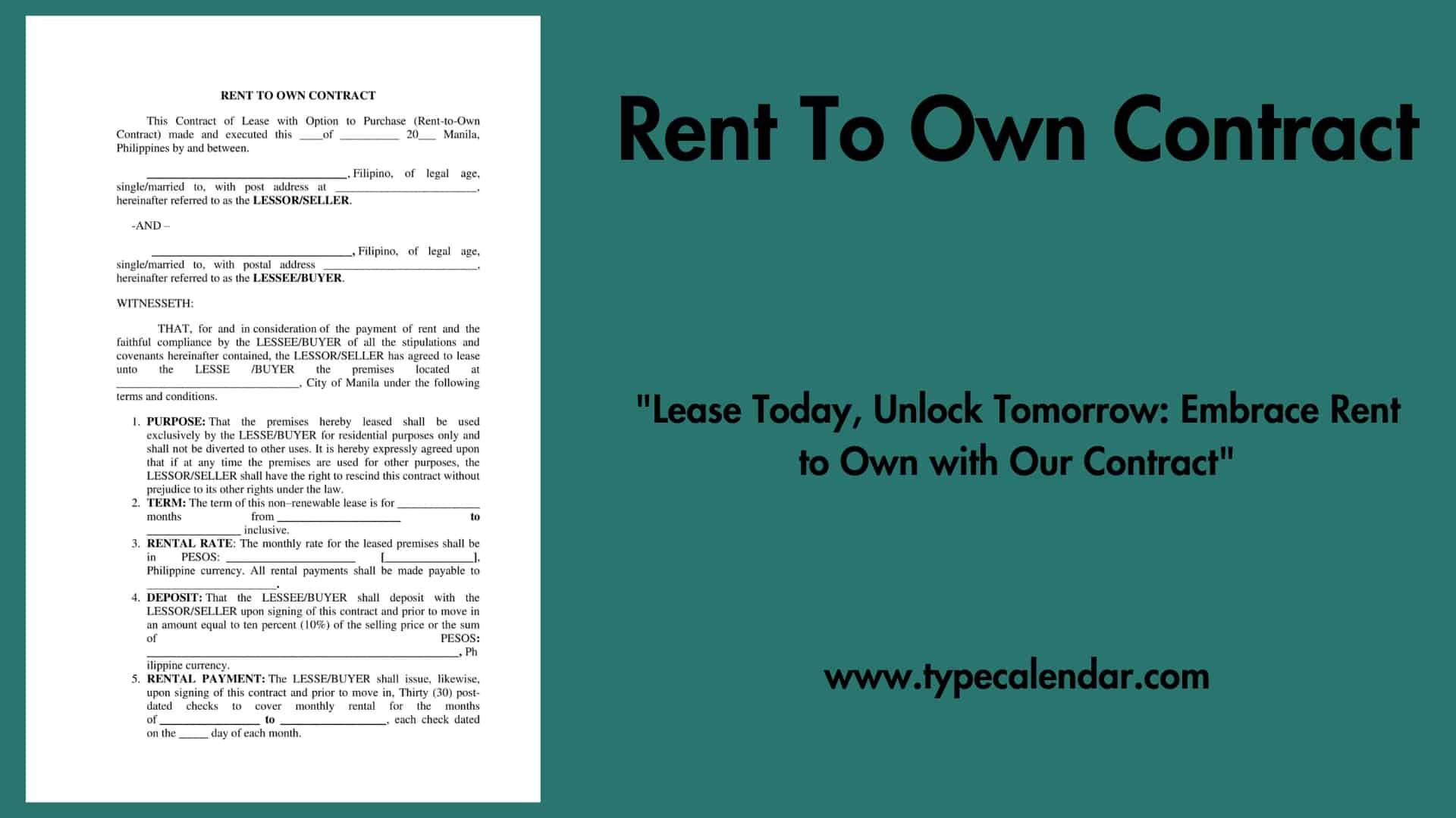 printable contract for taking over car payments