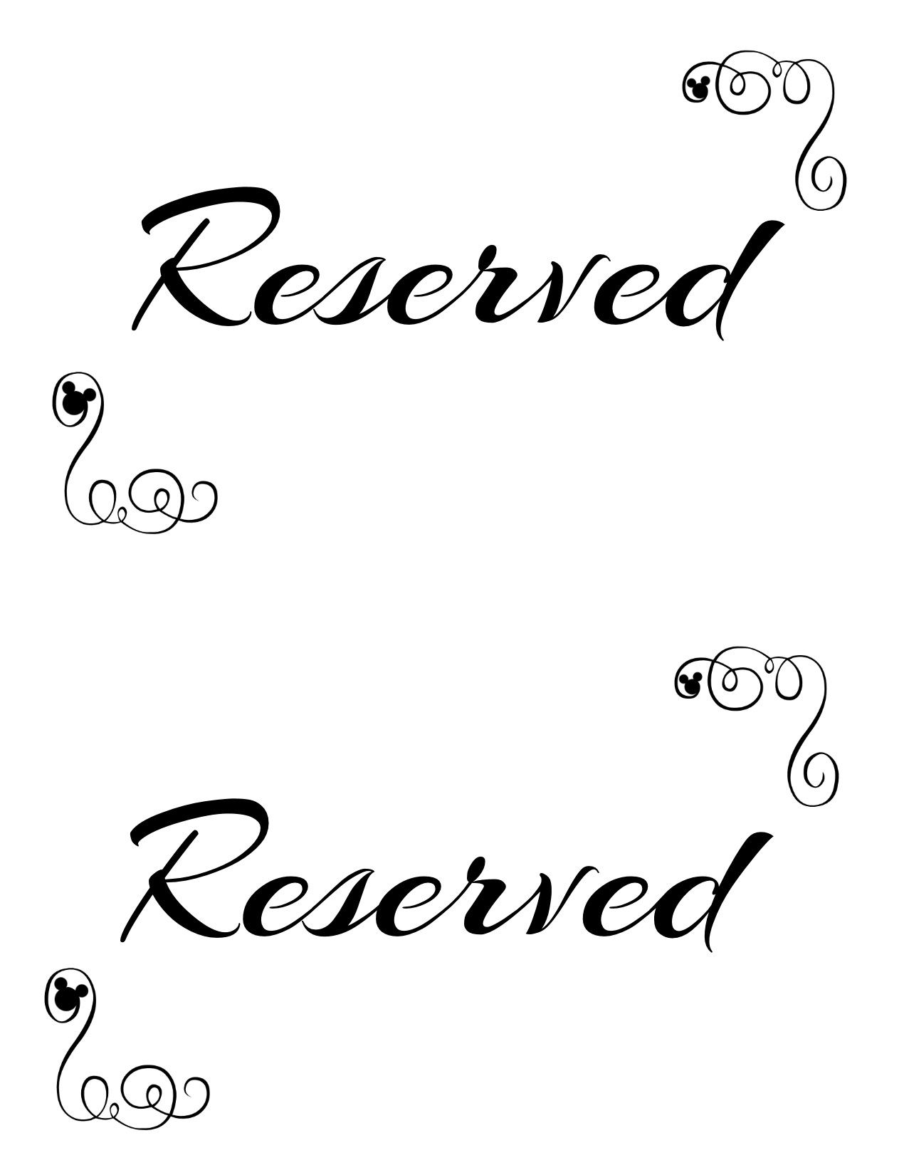 free wedding sign printables