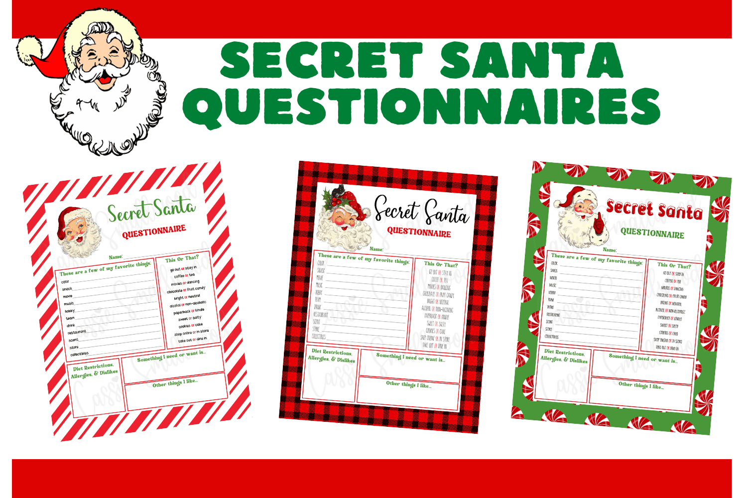 printable secret santa list questions