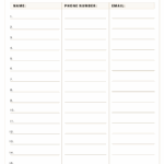 Free Printable Sign up And Sign in Sheet PDF Templates