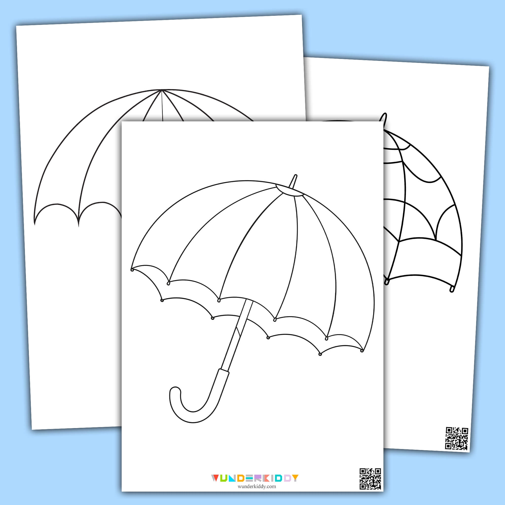 Free Printable Spring Umbrella Coloring Pages For Preschool Free Printable Spring Umbrella Coloring Pages For Preschool