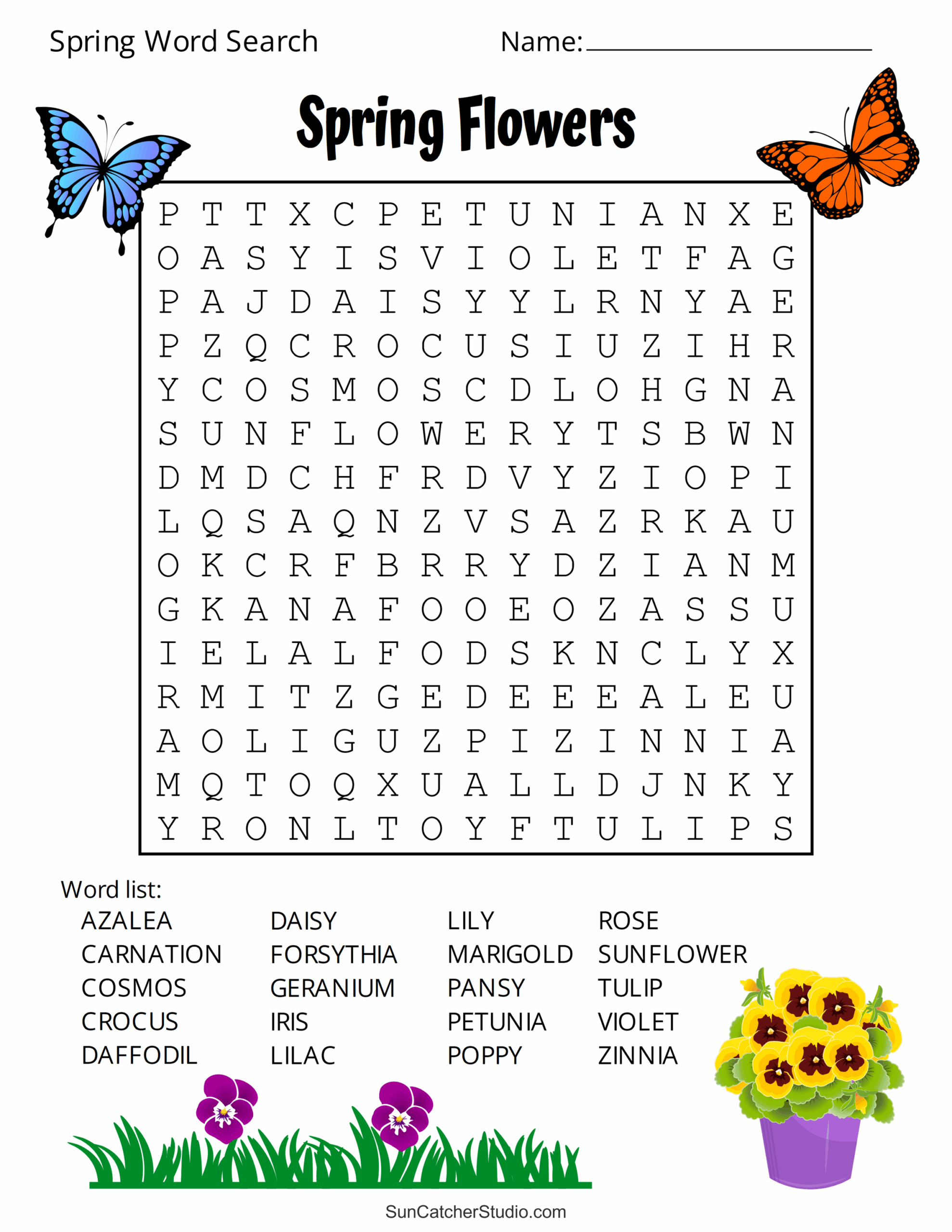 hard word search printable