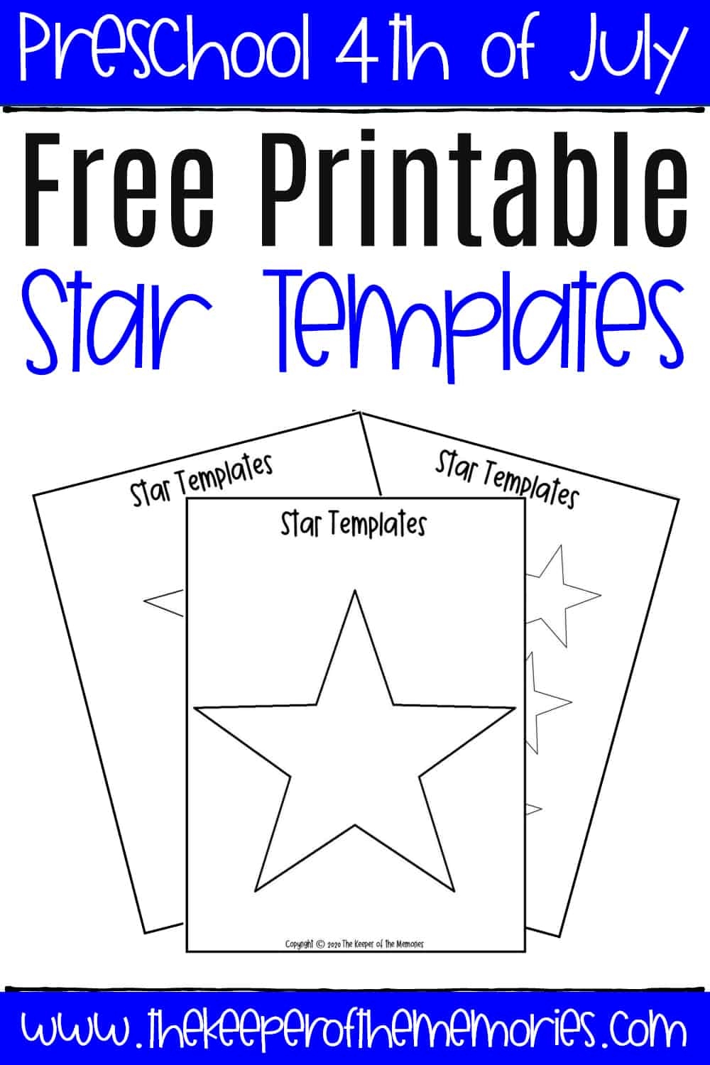 Free Printable Star Template The Keeper Of The Memories Free Printable Star Template The Keeper Of The Memories