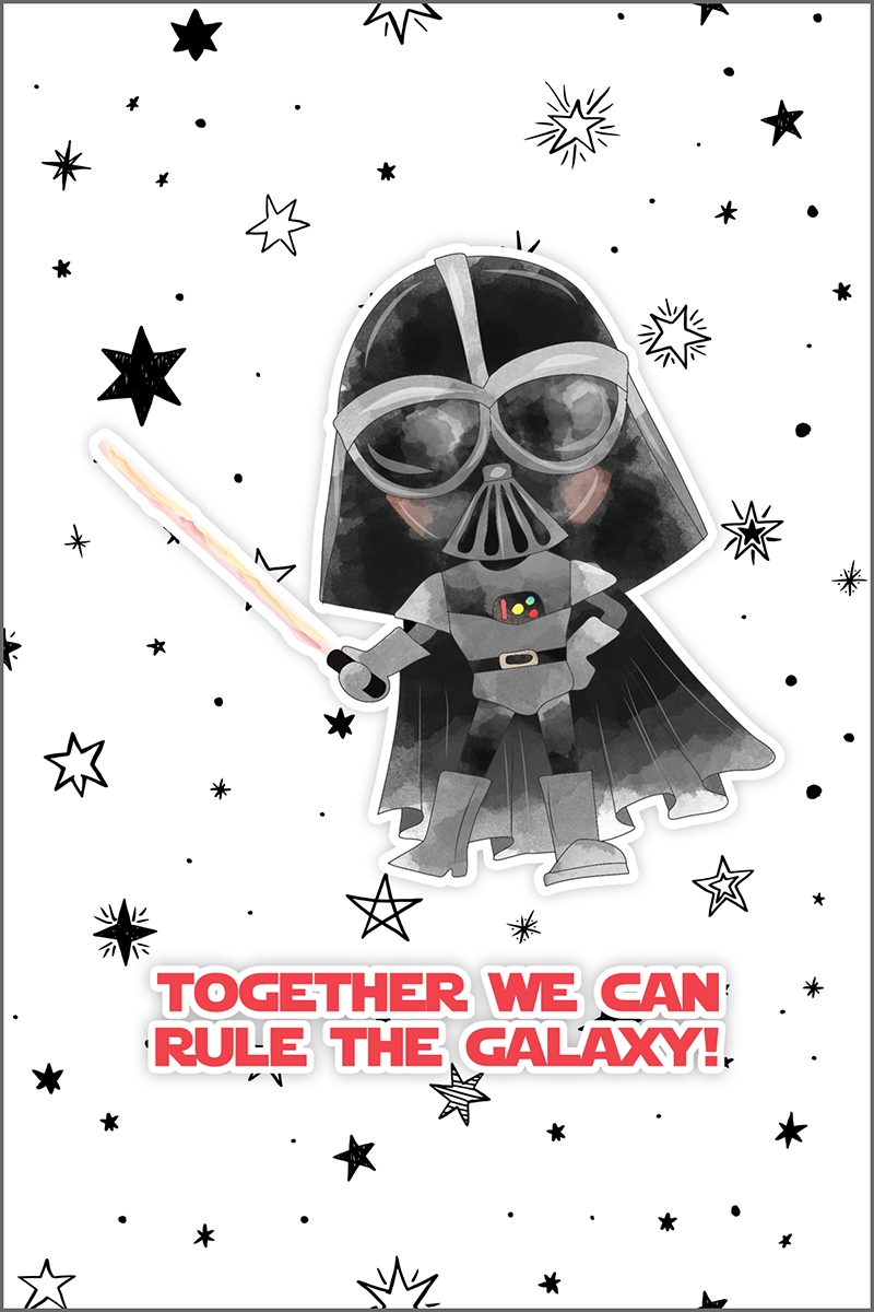 printable star wars birthday card