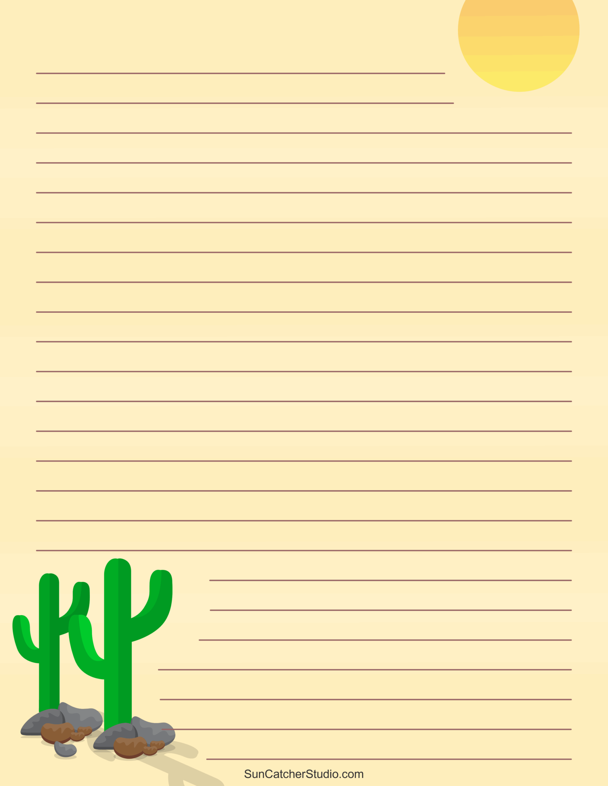 Free Printable Stationery And Lined Letter Writing Paper Free 