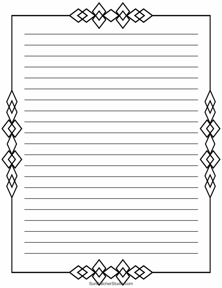 Free Printable Stationery And Lined Letter Writing Paper Free Printables Monograms Design Tools Patterns U0026 DIY Projects