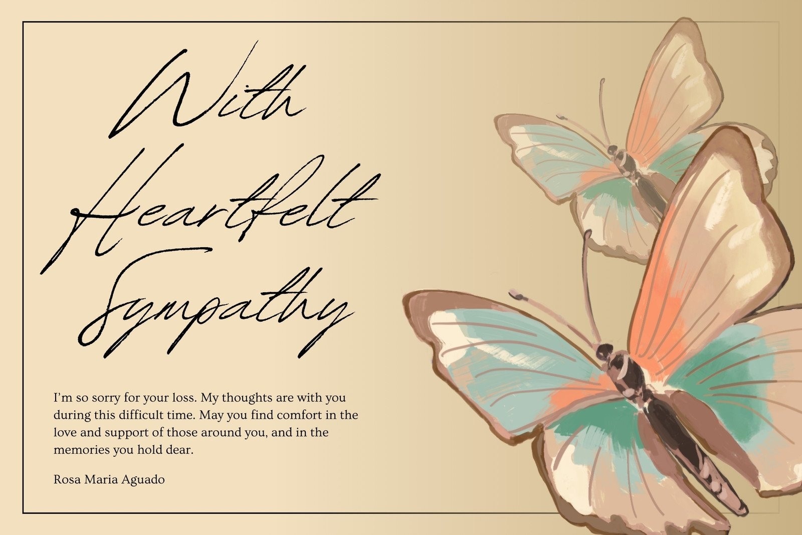 Free Printable Sympathy Card Templates To Customize Canva