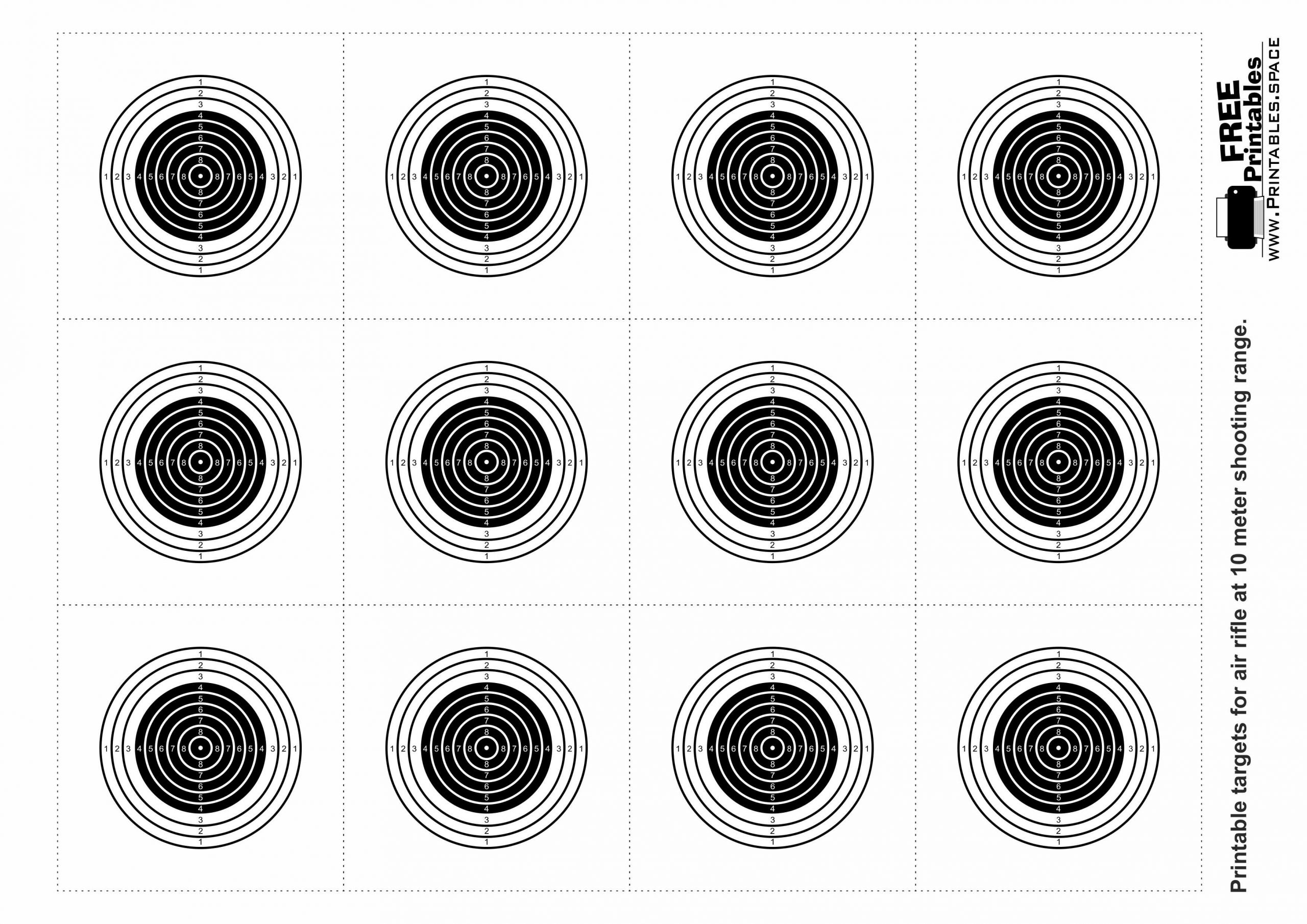 10m air rifle target printable