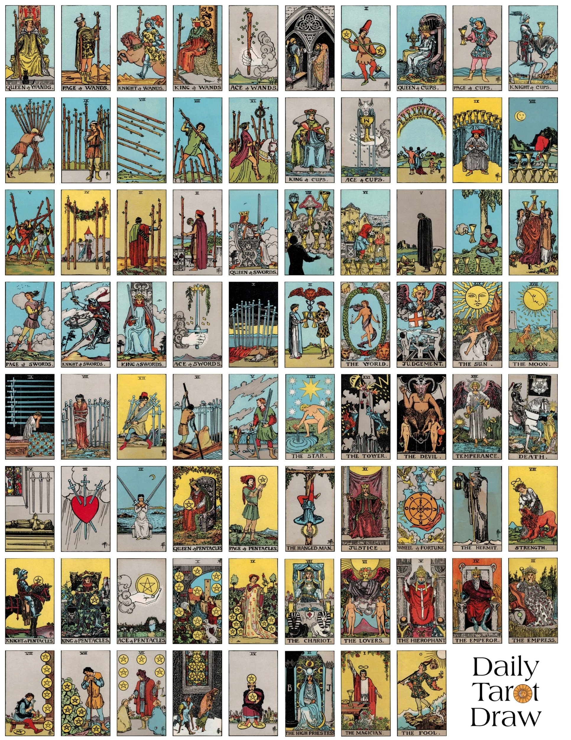 Free Printable Tarot Cards