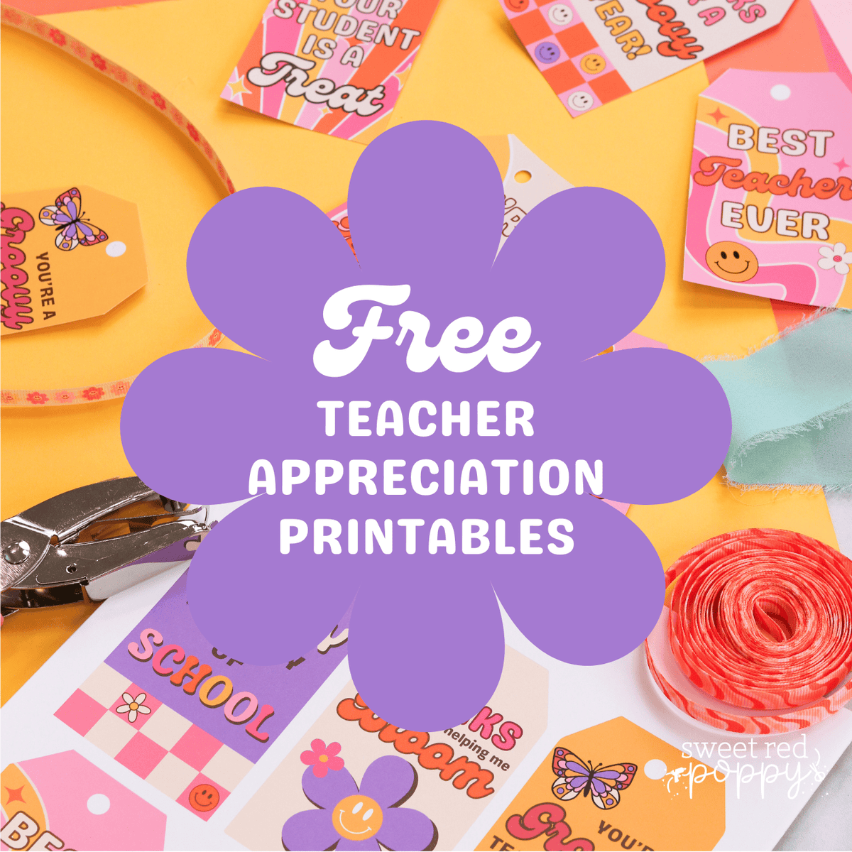Free Printable Teacher Appreciation Gift Tags Sweet Red Poppy