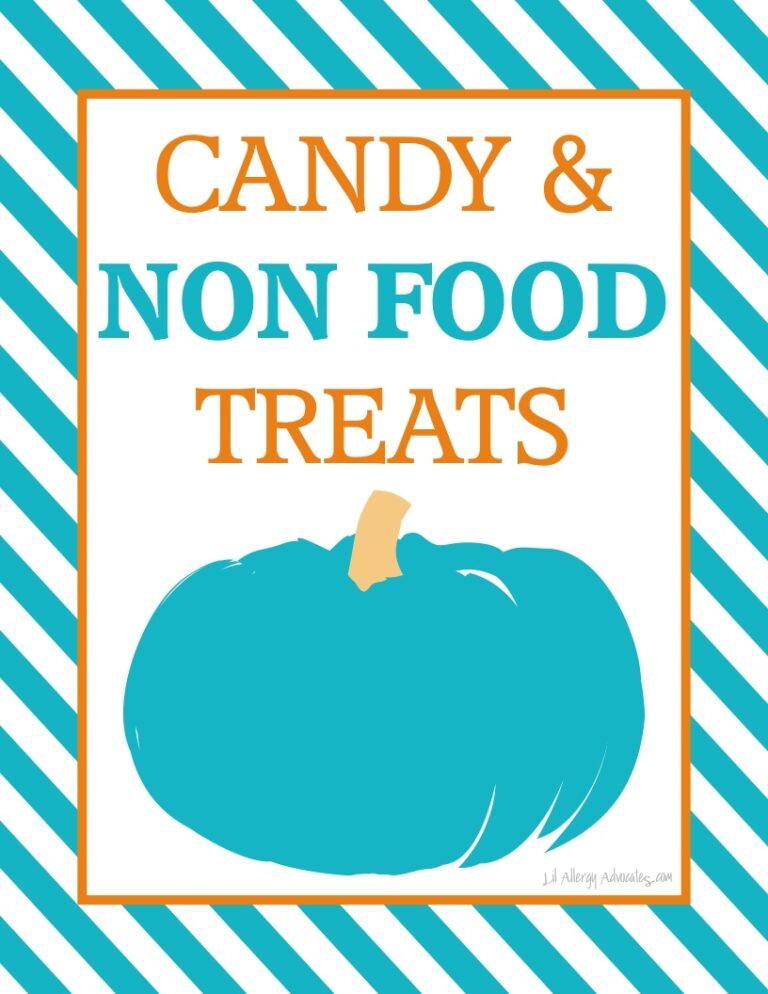 Free Printable Teal Pumpkin Non Food Treat Signs Lil Allergy Advocates