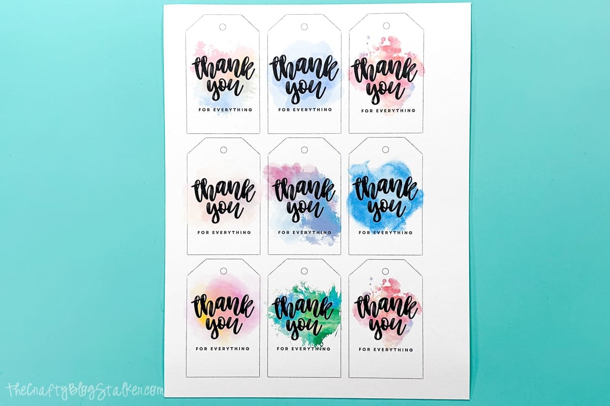 printable thank you tags