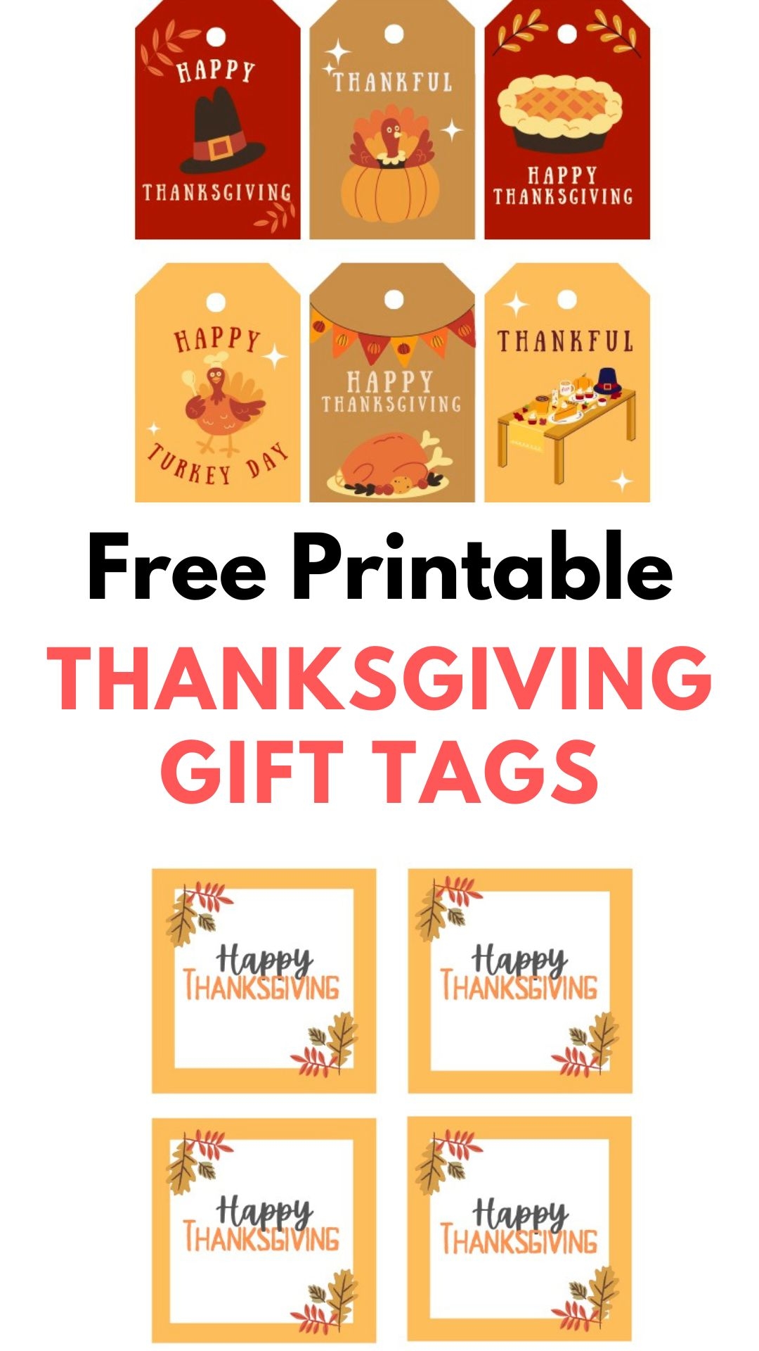 Free Printable Thanksgiving Gift Tags Free Printable Thanksgiving Gift Tags
