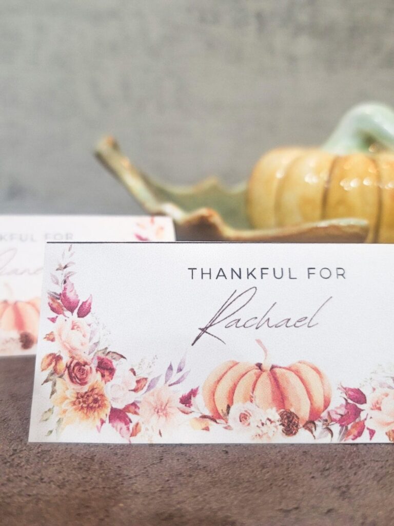 FREE Printable Thanksgiving Place Cards Healing Home