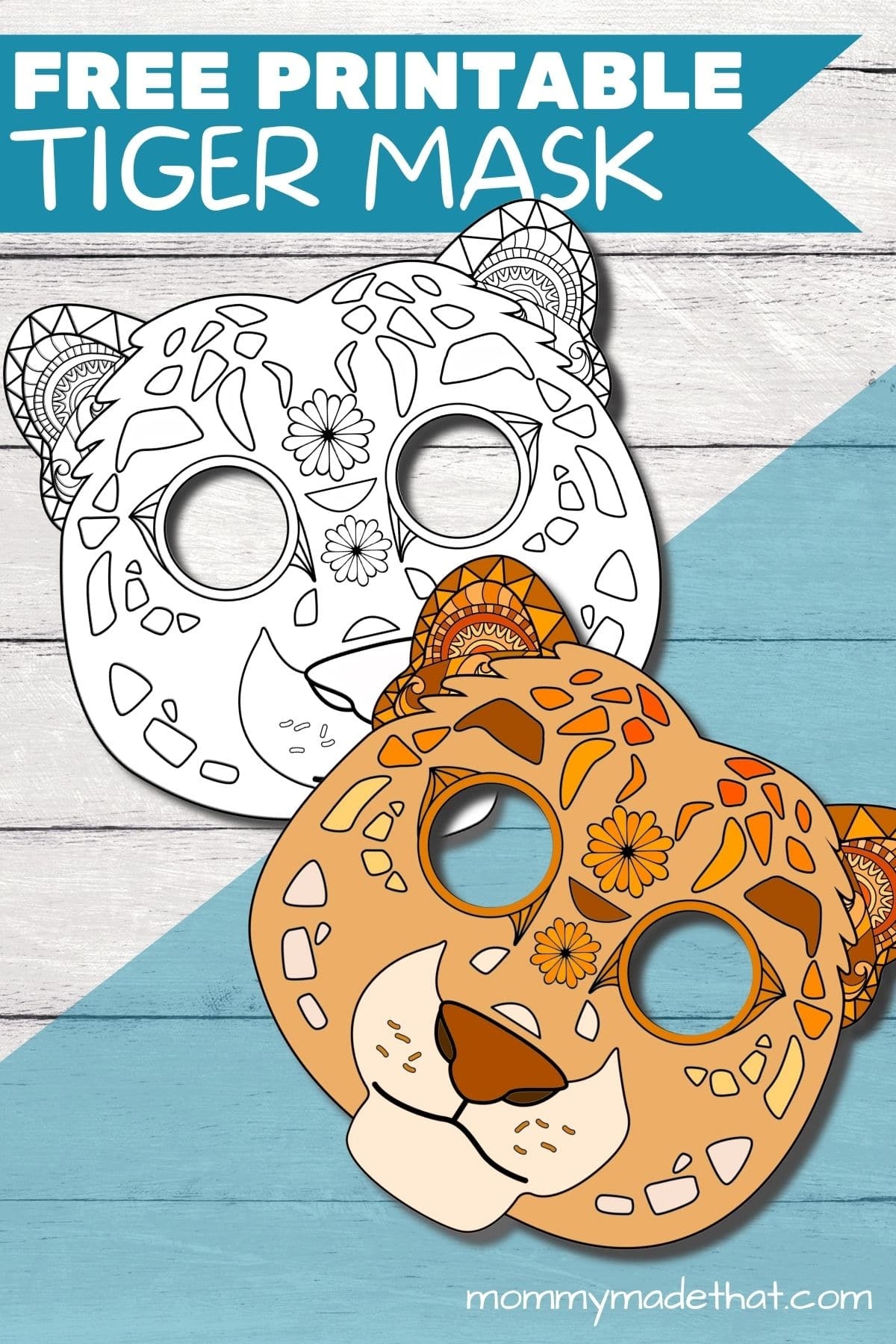 Free Printable Tiger Mask U0026 Super Cute Tiger Face Template