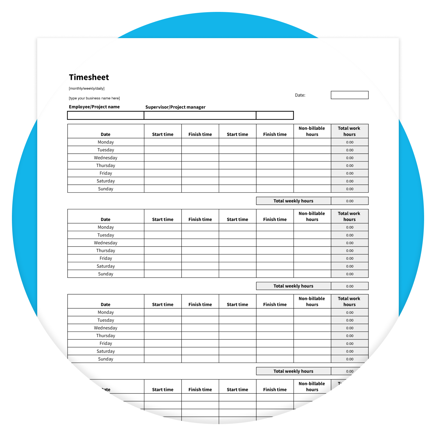 free printable time sheets forms free printable time sheets forms