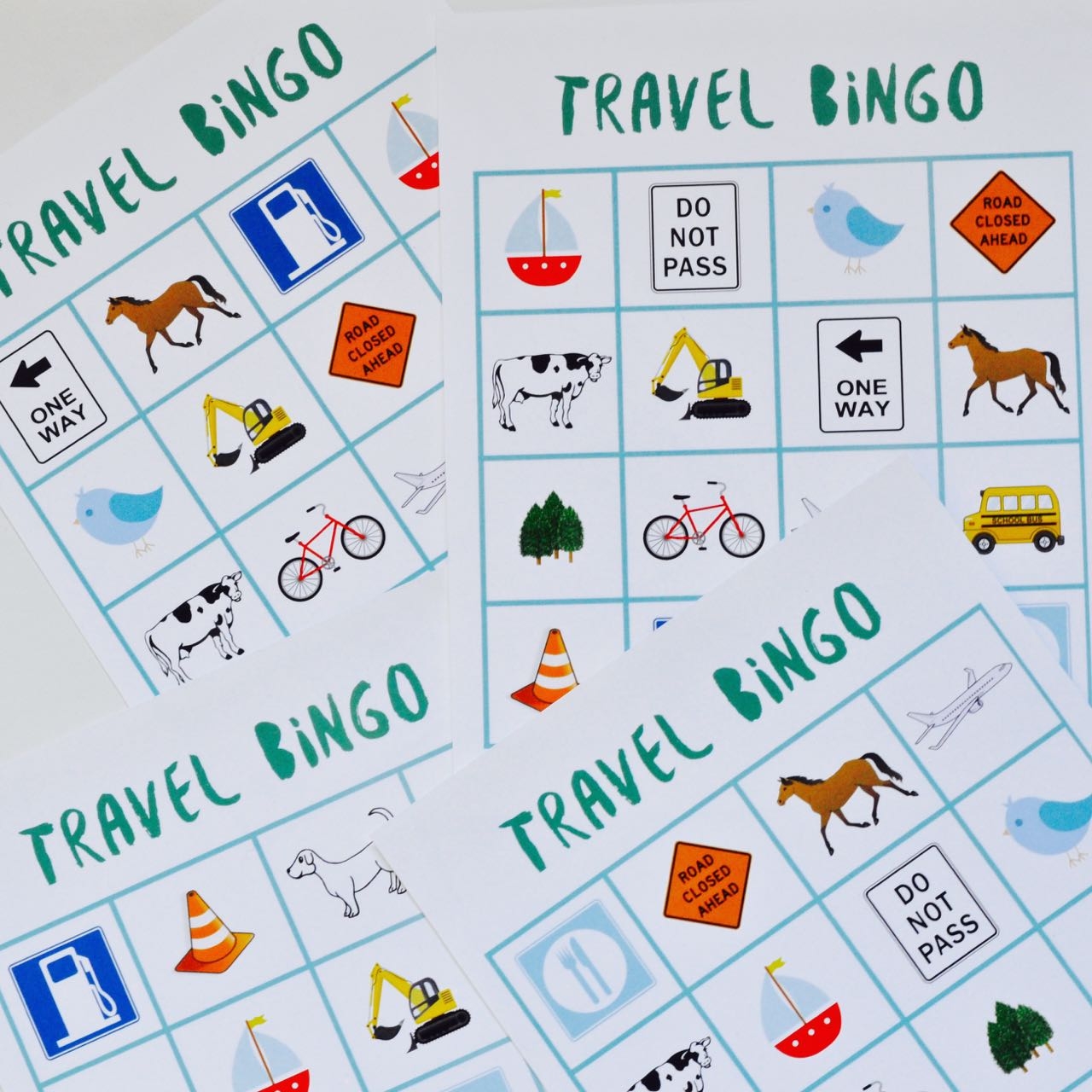 FREE Printable Travel Bingo Game For Kids 