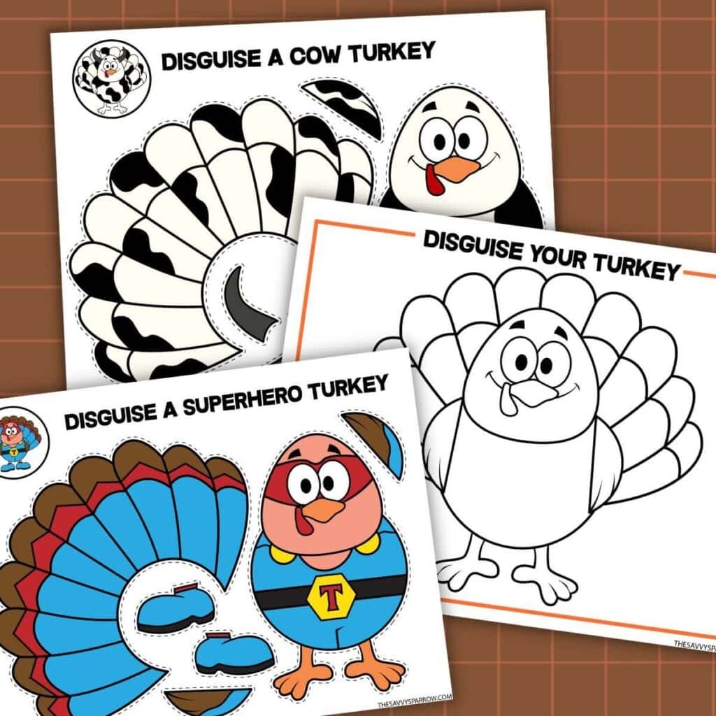 Free Printable Turkey In Disguise Templates To 