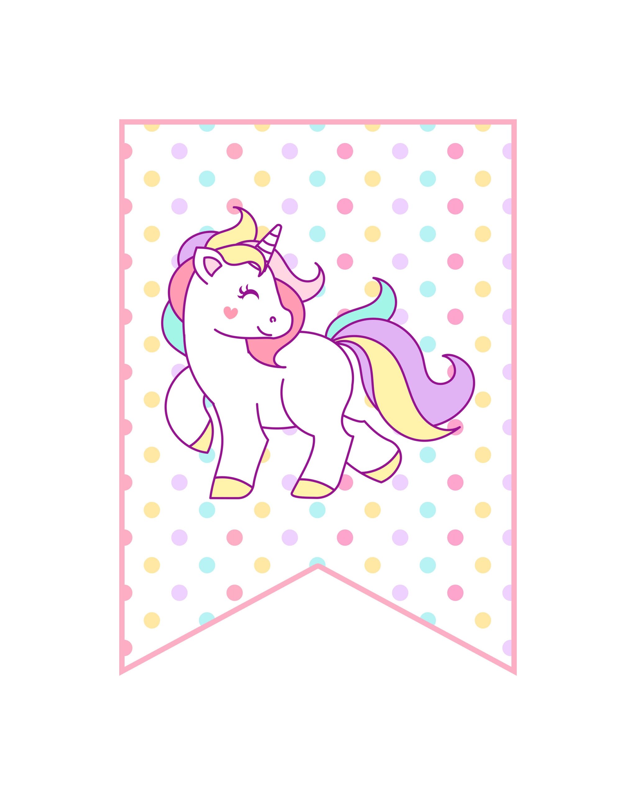 Free Printable Unicorn Party Decorations Pack The Cottage Market Worksheets Library