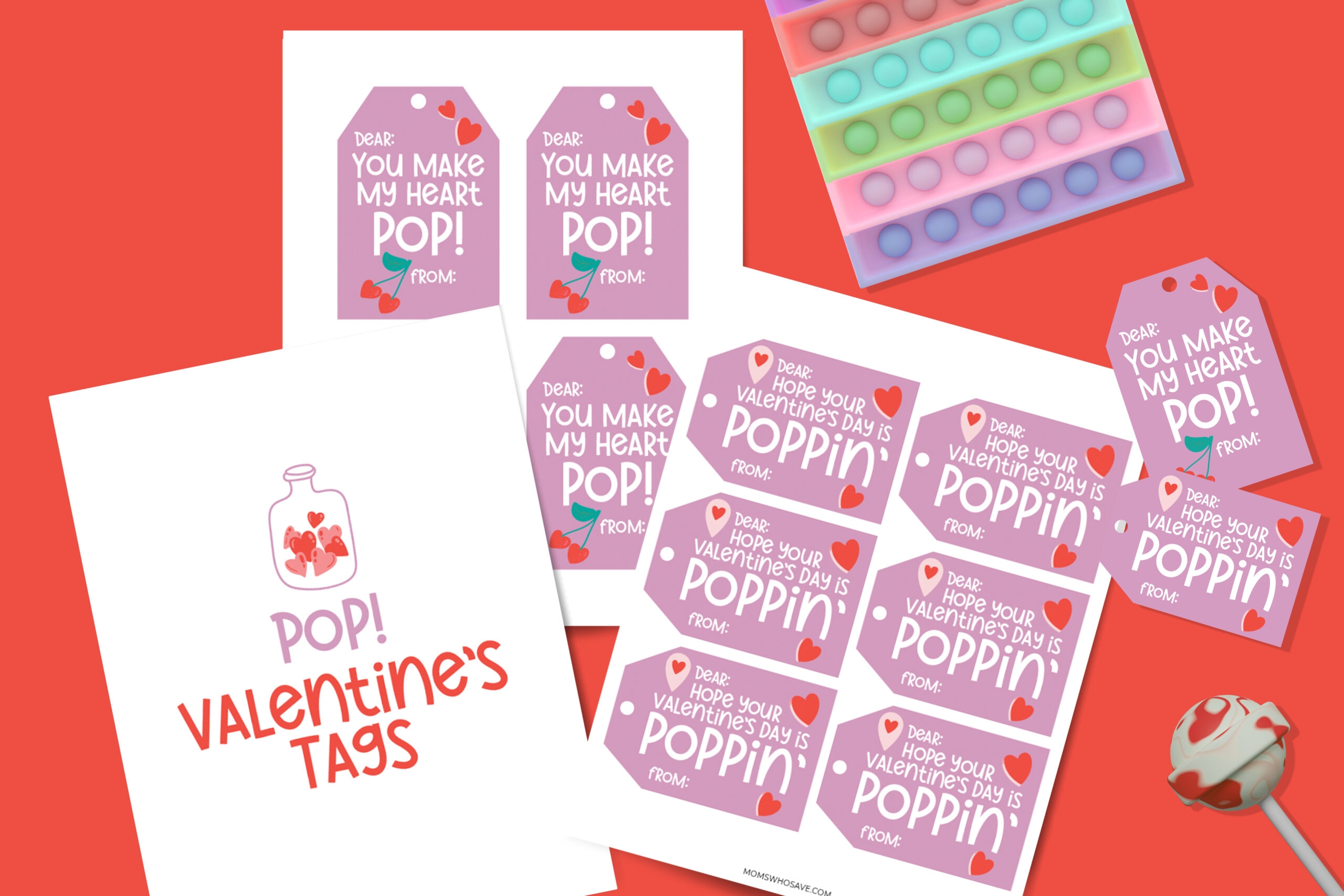 Free Printable Valentine Tags Attach To Lollipops Pop Its Or Popcorn MomsWhoSave