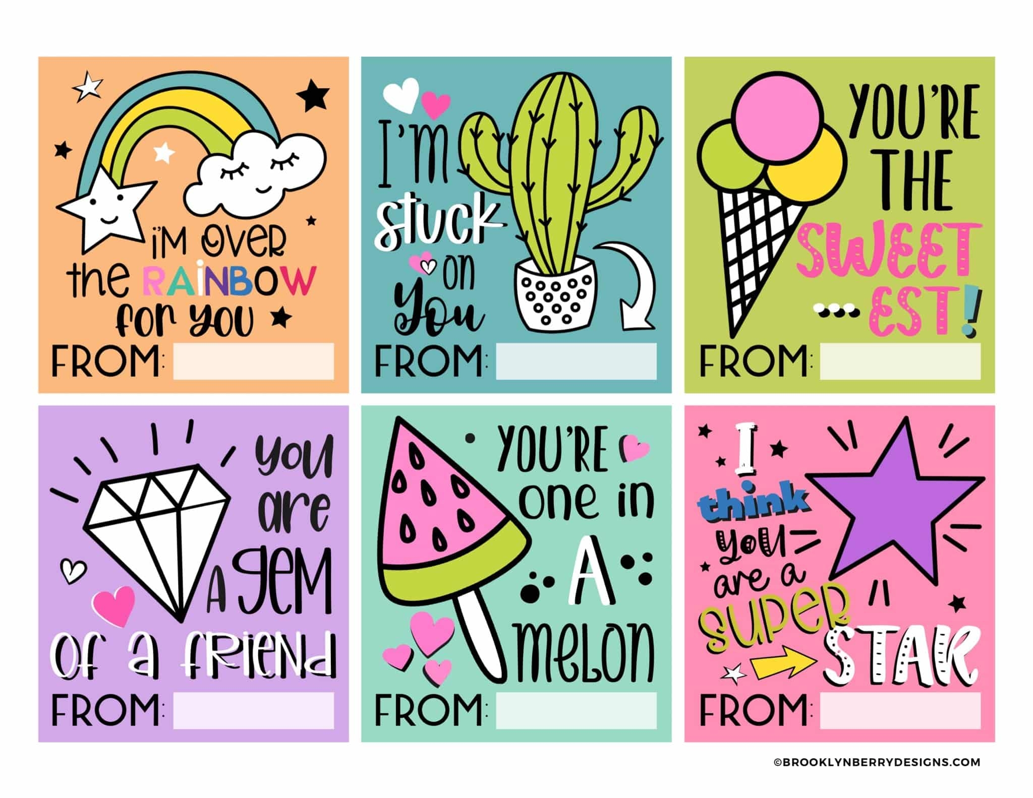 valentine free printable cards