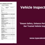 Free Printable Vehicle Inspection Form Templates PDF Word Editable