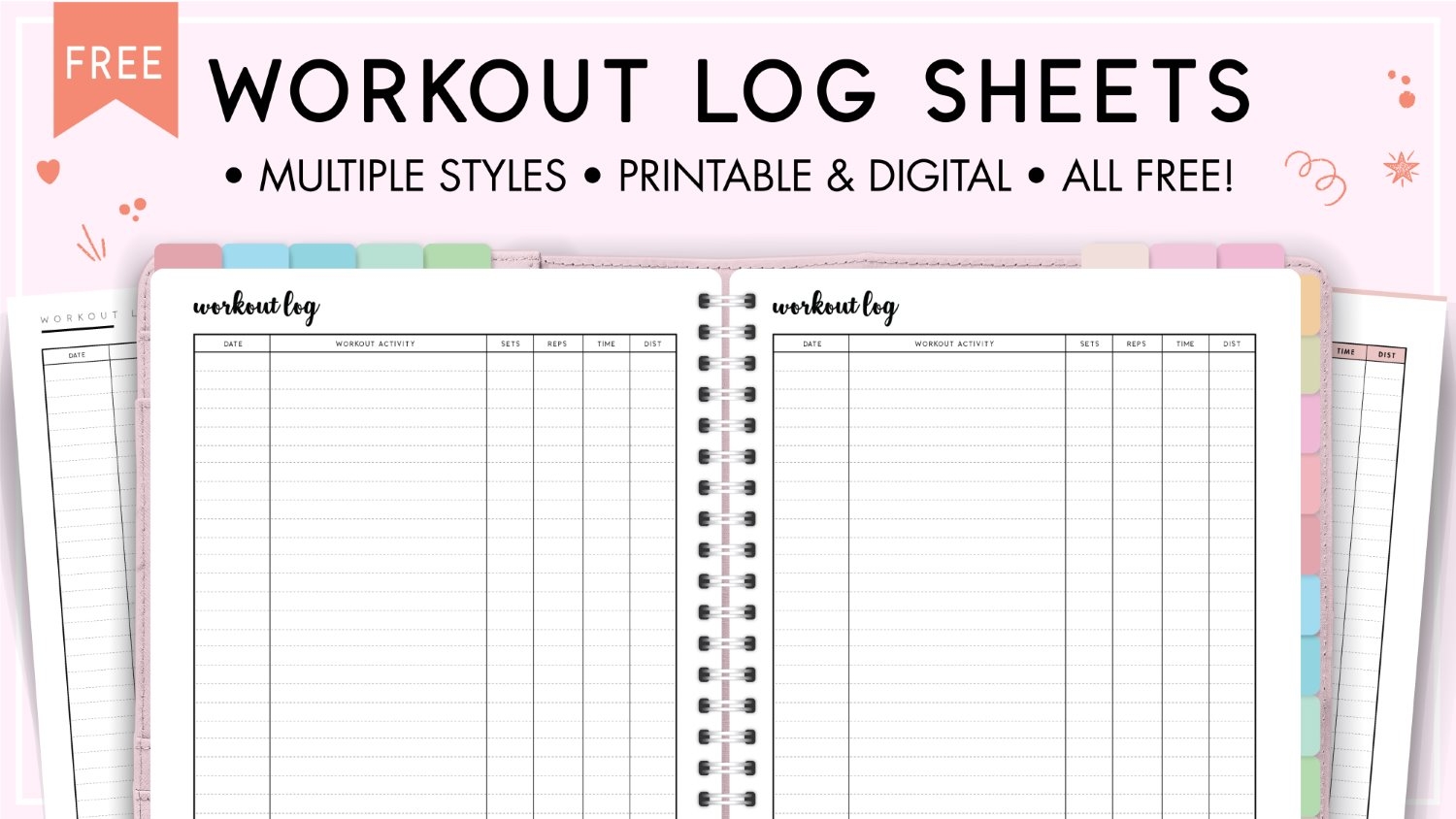 Free Printable Workout Log Sheets World Of Printables