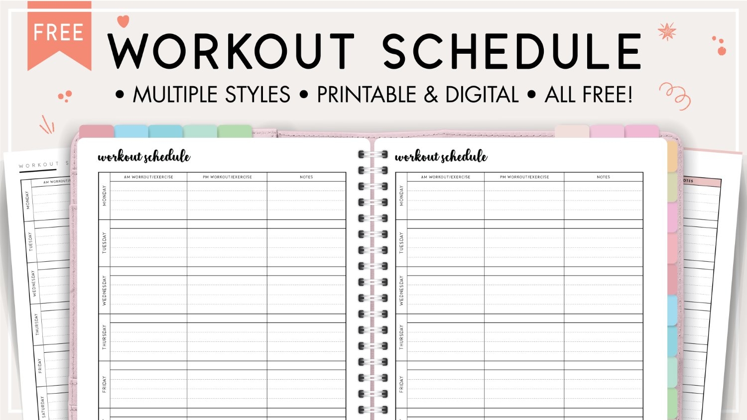 free workout plans printable