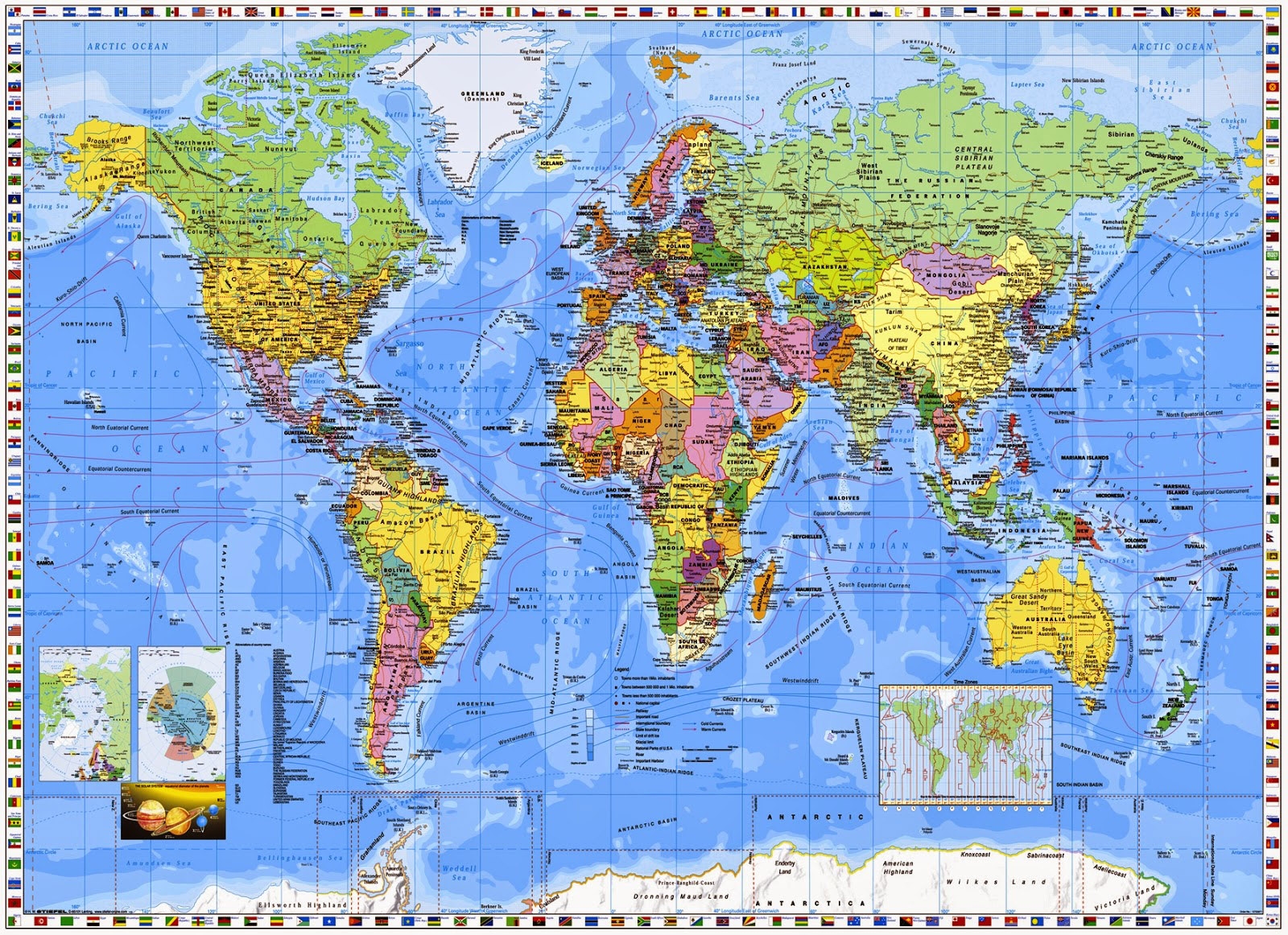 large printable world map pdf