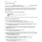 Free Rent Landlord Verification Form PDF Word EForms