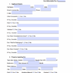 Free Residential Rental Application Form PDF Word