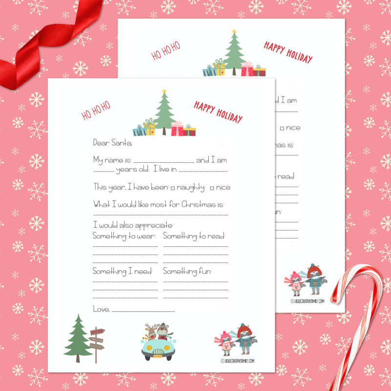 Free Santa Letter Printable Template 19 Holiday Printables
