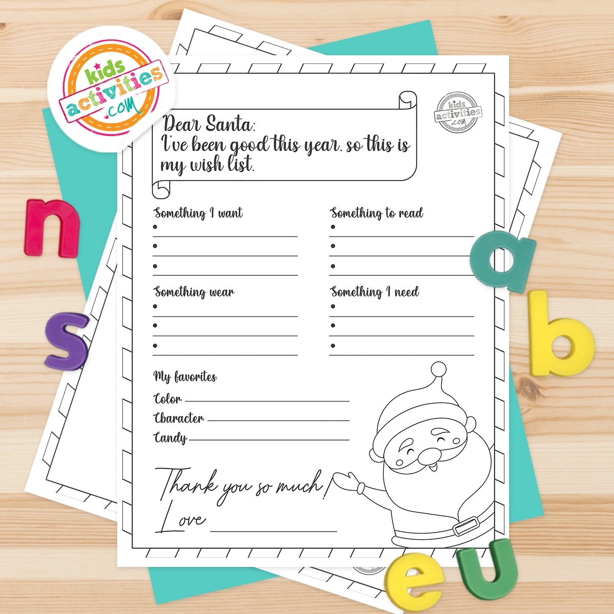 secret santa wish list template printable