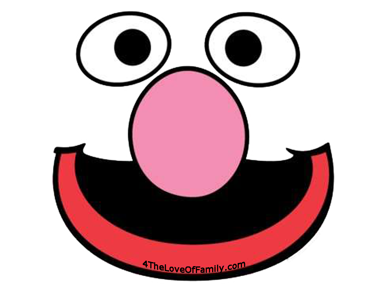 FREE Sesame Street Font U0026 Face Printables 4 The Love Of Family