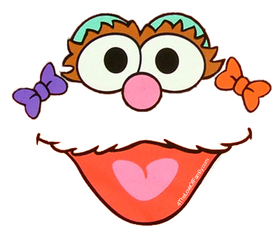 FREE Sesame Street Font U0026 Face Printables 4 The Love Of Family
