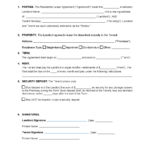 Free Simple 1 Page Lease Agreement Template PDF Word