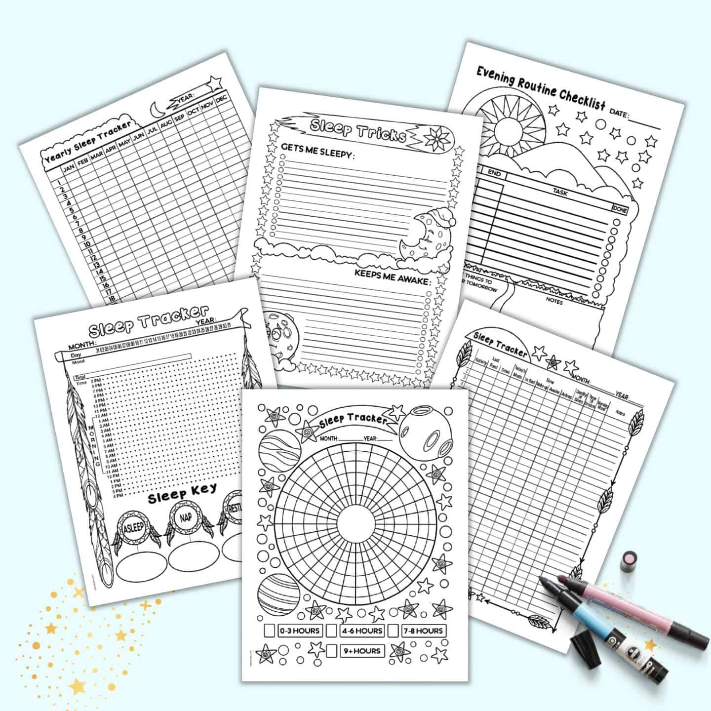Free Sleep Tracker Bullet Journal Printables The Artisan Life