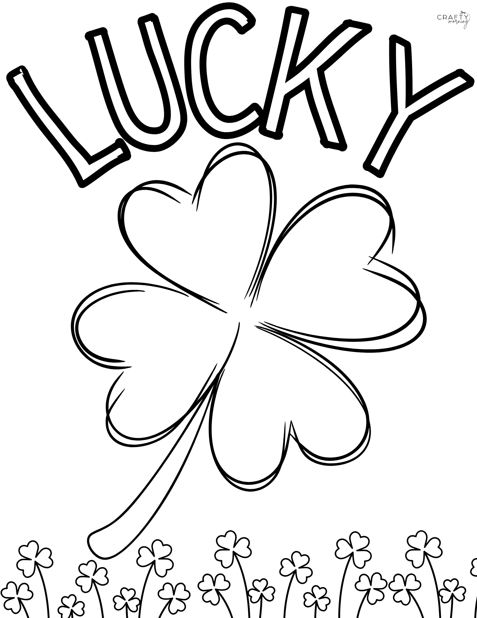 free printable st patrick day coloring pages